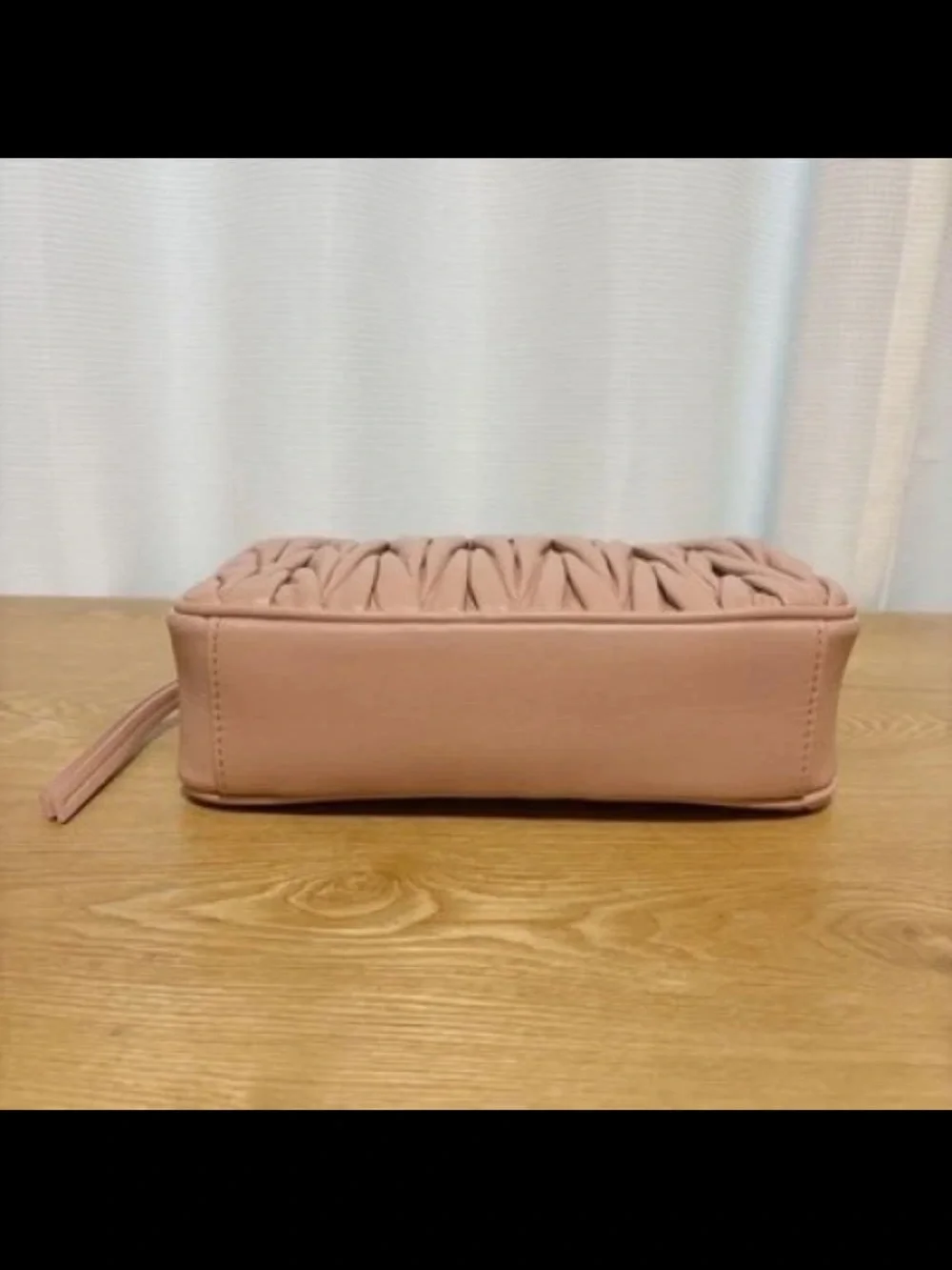 Miu Miu Quilted Pink Leather Crossbody Camera Bag with Gold Chain